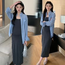 白ワンピース ナチュラルシルエット キャミソールワンピース