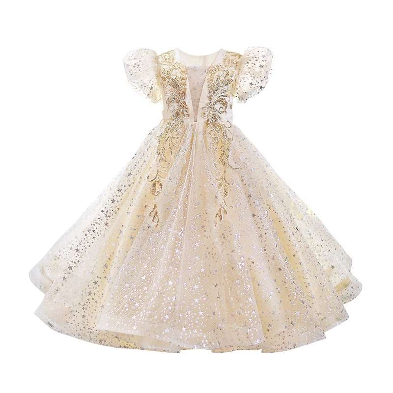 白ワンピース 妖精のような輝きのキッズドレス